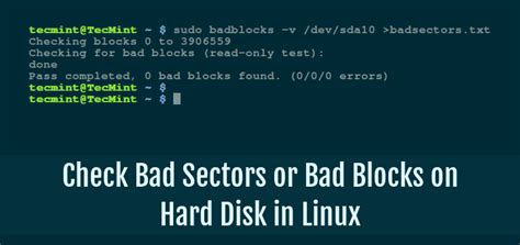 linux hard drive sector test|check hard drive bad sectors.